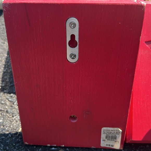 Pottery Barn Kids Red Star Hooks set of 3 - Picture 2 of 2